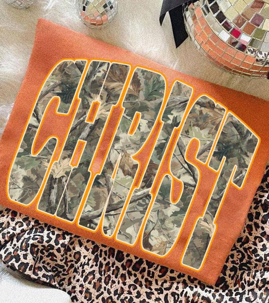 OUTDOOR CAMO CHRIST - DTF TRANSFER