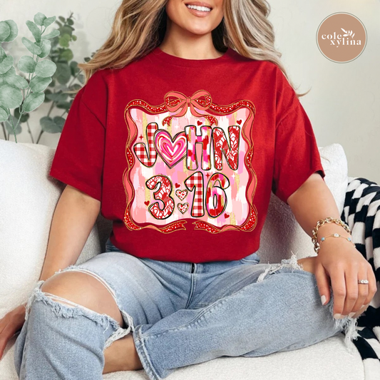 VALENTINE JOHN 3:16 - DTF TRANSFER