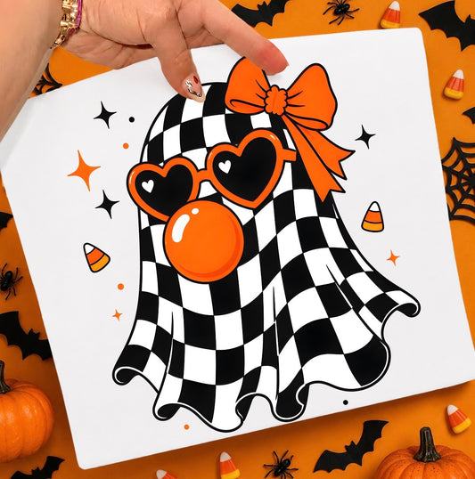 CHECKERED GHOST GUM - DTF TRANSFER