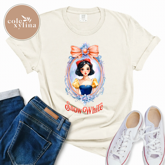 WATERCOLOR SNOW WHITE - DTF TRANSFER