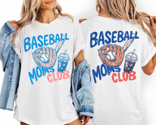 VINTAGE BASEBALL MOMS CLUB (2 COLOR OPTIONS) - DTF TRANSFER