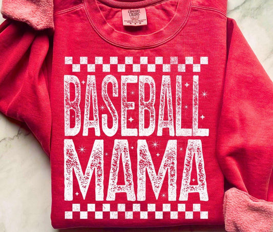 GRUNGE BASEBALL MAMA (3 COLOR OPTIONS) - DTF TRANSFER