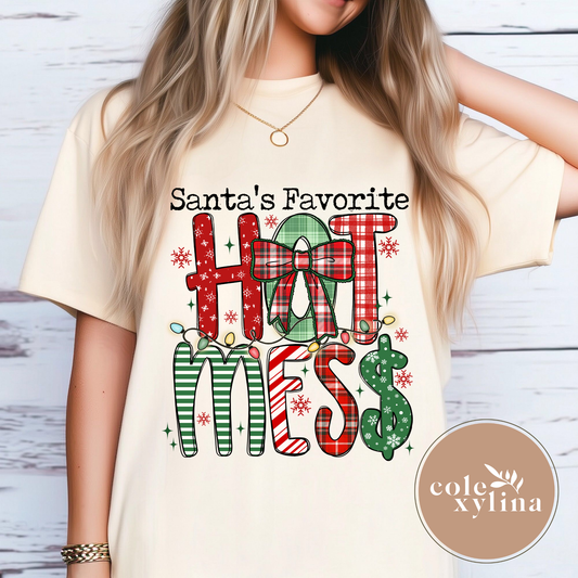 SANTA’S FAVORITE HOT MESS (2 OPTIONS) - DTF TRANSFER