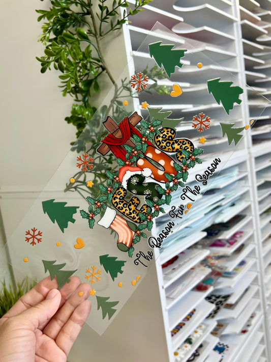 JESUS IS THE REASON FOR THE SEASON - 16OZ WRAP DOUBLE SIDED