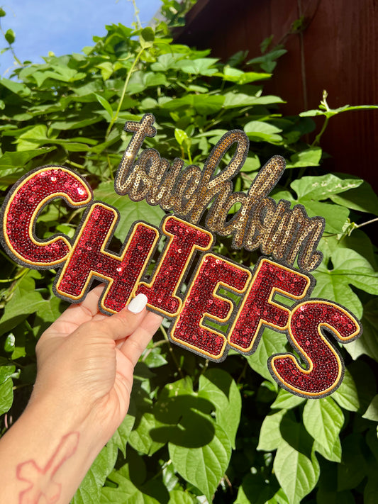 TOUCHDOWN CHIEFS - CHENILLE PATCH