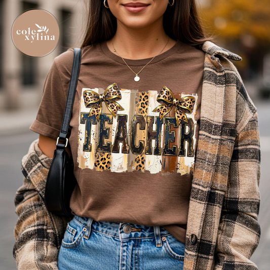PAINTED LEOPARD TEACHER - DTF TRANSFER