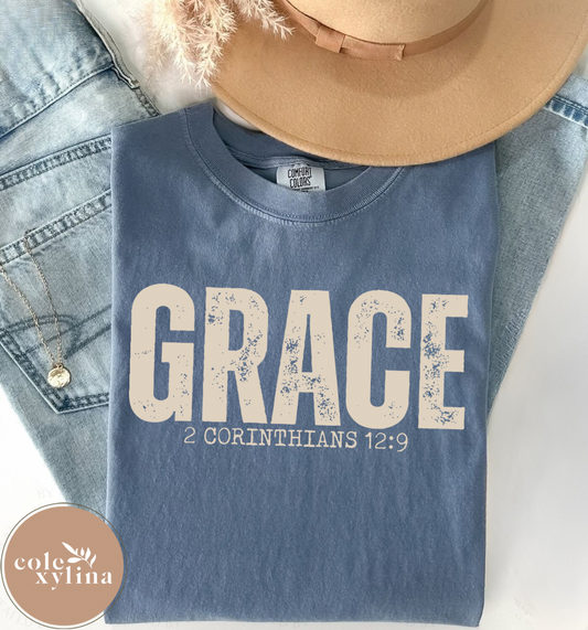 GRACE 2 CORINTHIANS 12:9 - DTF TRANSFER