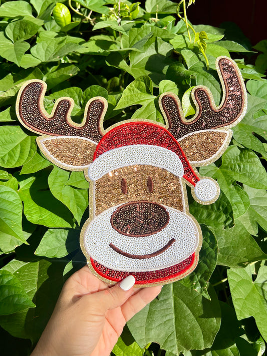 CHRISTMAS DEER - CHENILLE PATCH