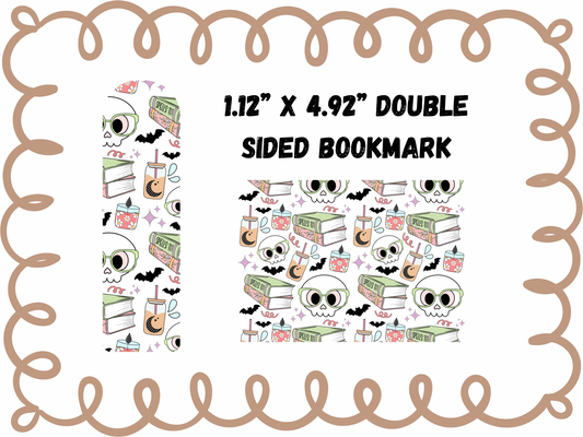 2PK SPOOKY READERS BOOK CLUB - UV DTF DOUBLE SIDED BOOKMARK