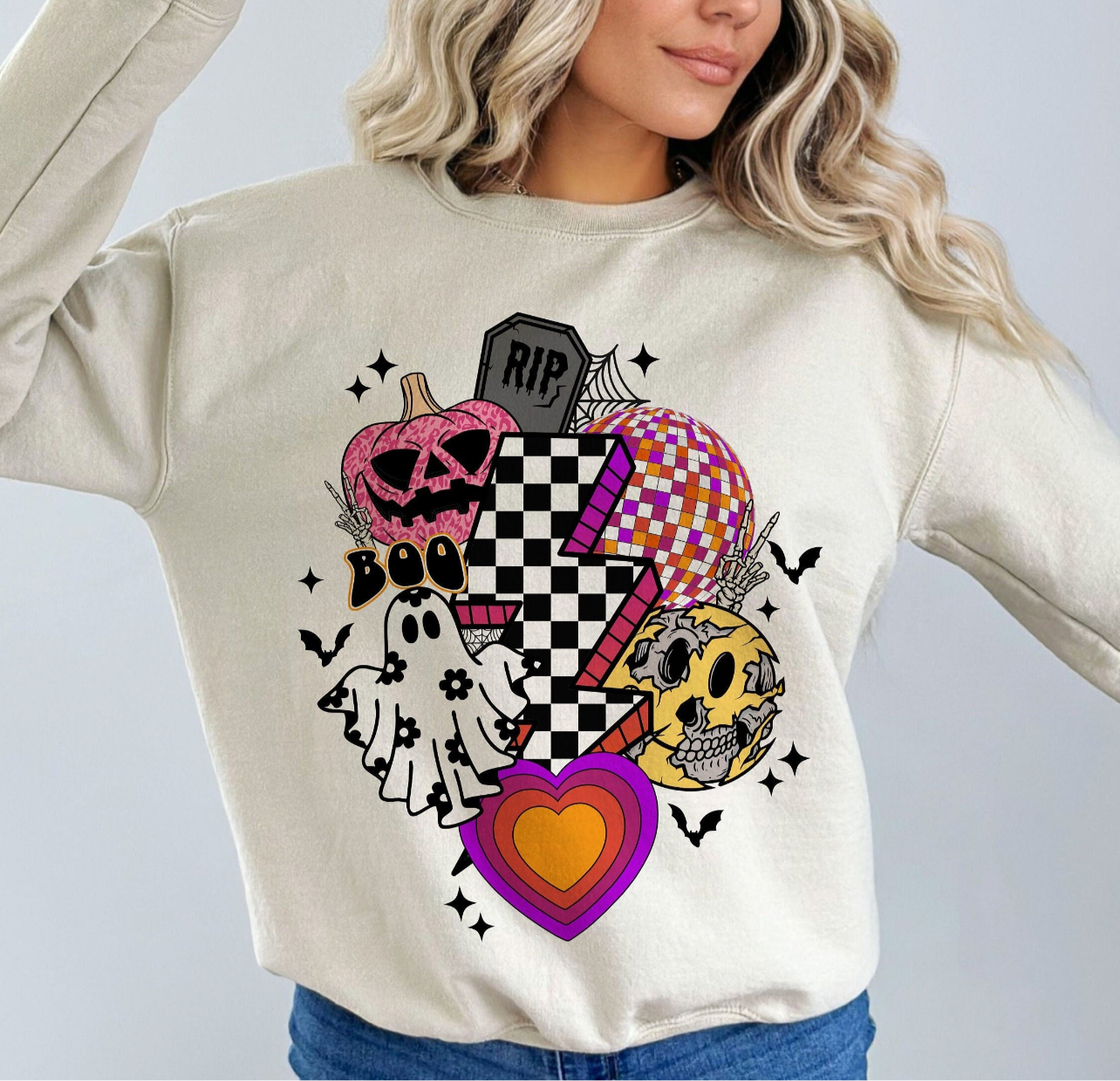 (DTF TRANSFER) RETRO LEOPARD HALLOWEEN