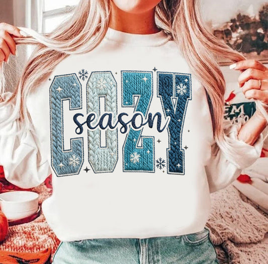 FAUX YARN COZY SEASON - DTF TRANSFER