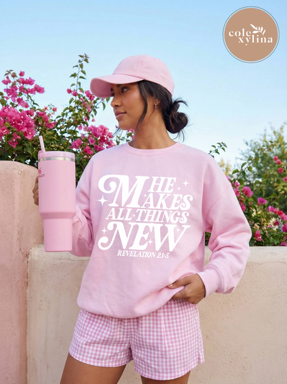 HE MAKES ALL THINGS NEW (2 OPTIONS) - DTF TRANSFER