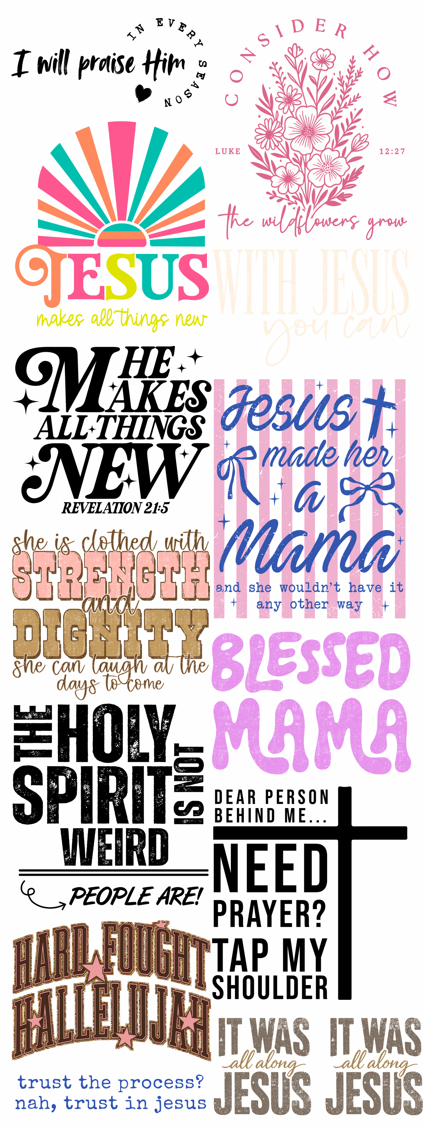 FAITH DRIVEN GANG SHEET - READY TO PRESS