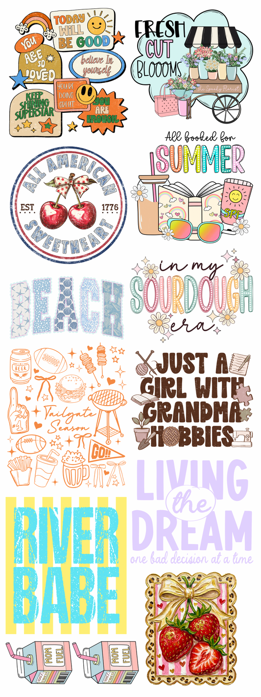TRENDY & NEW GANG SHEET - READY TO PRESS